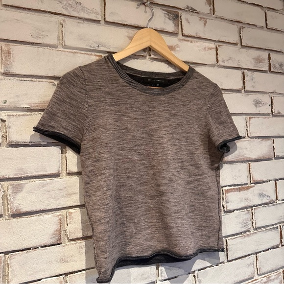 Skull Cashmere short sleeve knit top size small - Picture 4 of 6